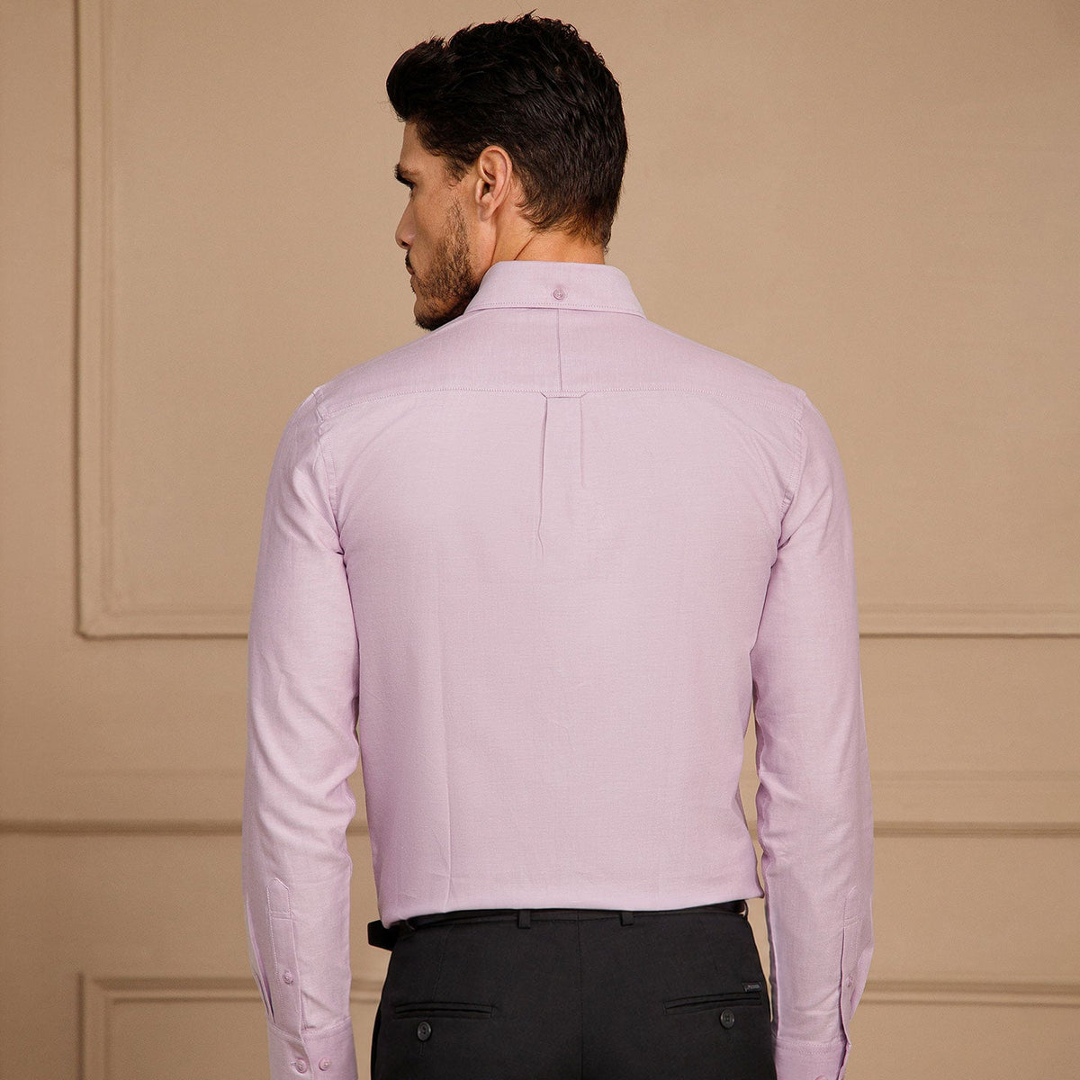 Regal Oxford Chambray Shirt In Lilac