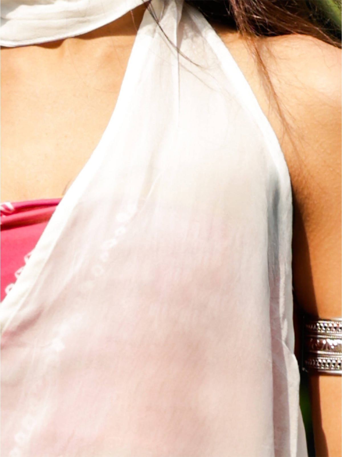 Ahana Halter Neck Top White | HT67 - view 4