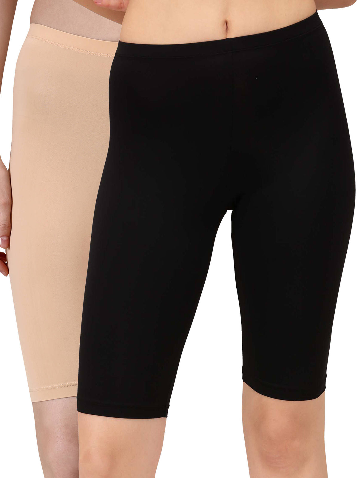 Mid Rise Soft Polyamide Spandex Knee Length Cycling Shorts - view 16