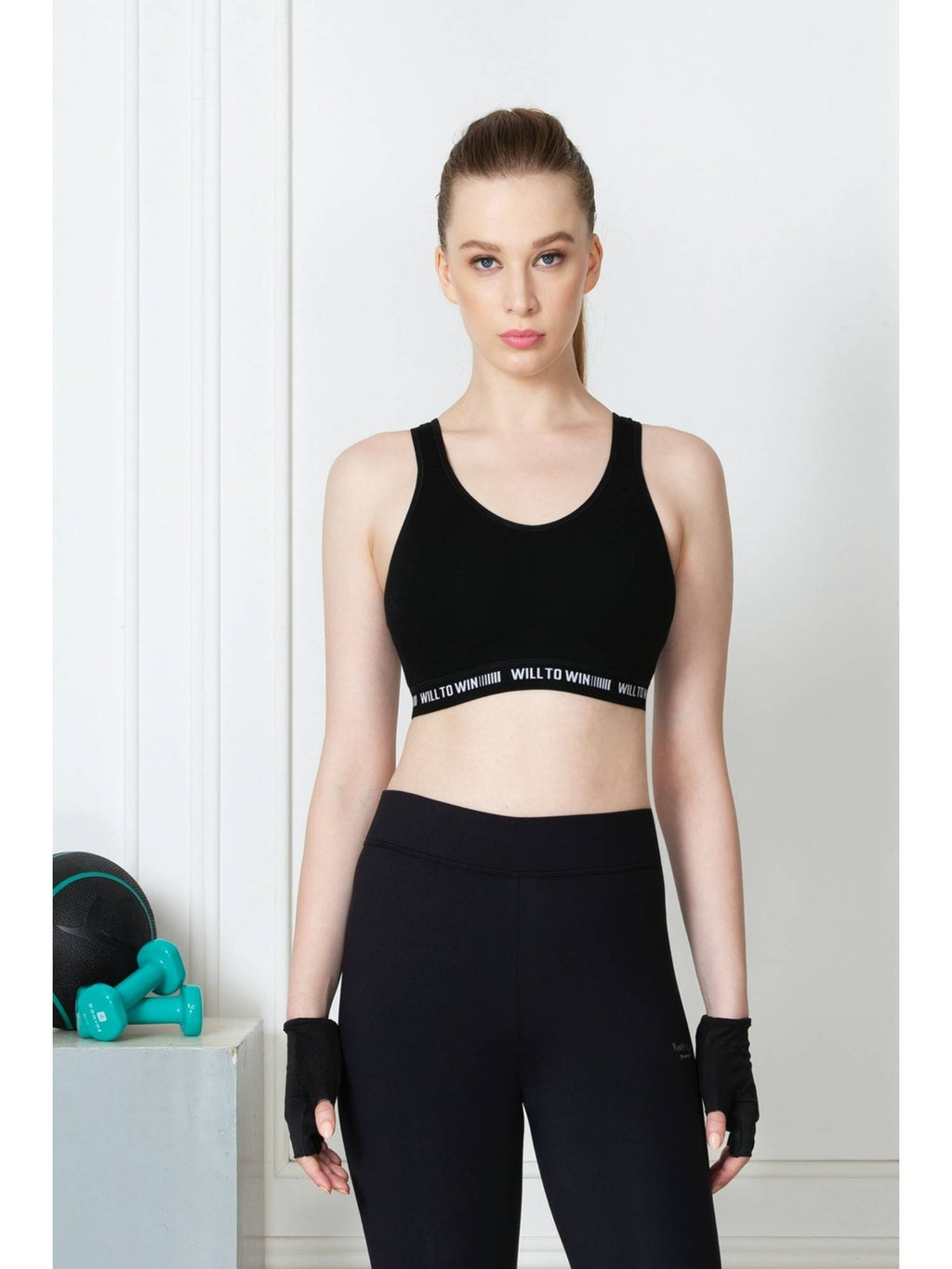 Van Heusen Women Proactive Antibacterial & Wireless Sports Bra - Black | sb09 - view 1