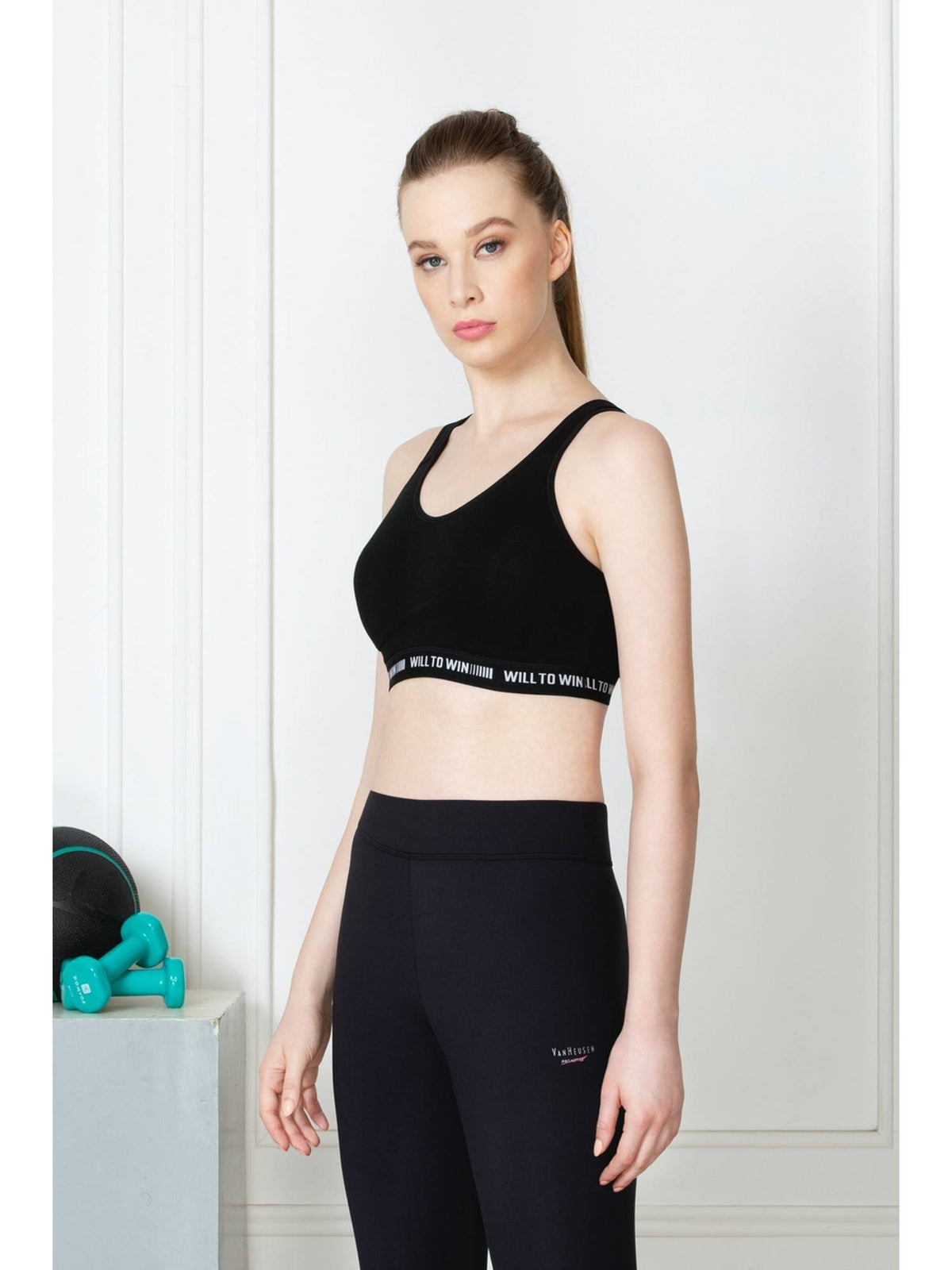 Van Heusen Women Proactive Antibacterial & Wireless Sports Bra - Black | sb09 - view 3