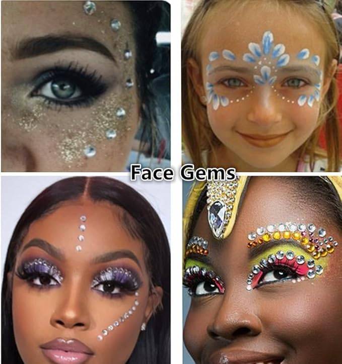 Face Gems & Pearl Stickers Kit | T32 - view 6
