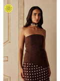 Concorde Brown Bustier Top | TT90 - view 1