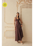Women Brown Polyester Maxi Dress | D56 - view 1