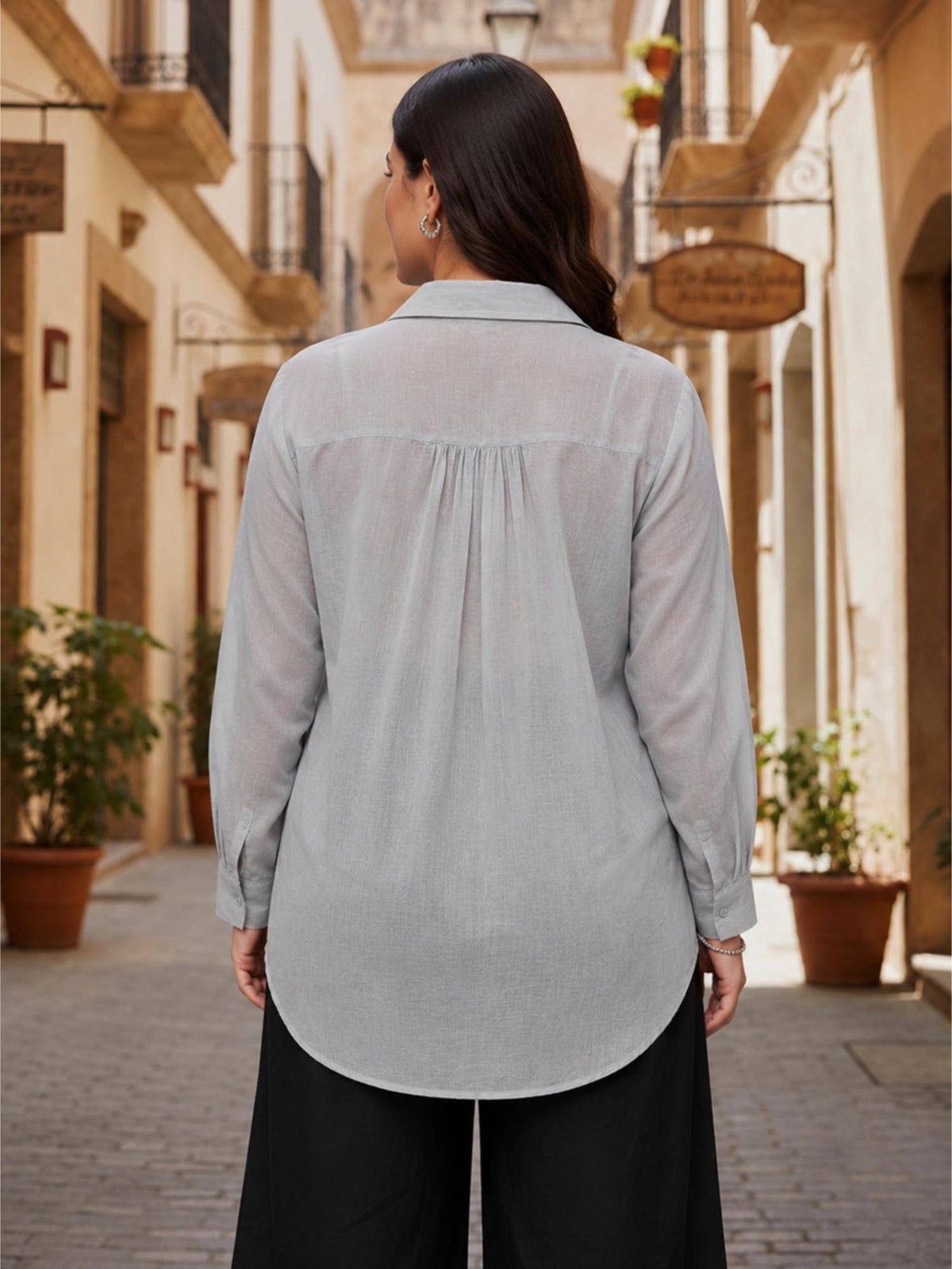 Blue Cotton Regular Shirt | S67 - view 12
