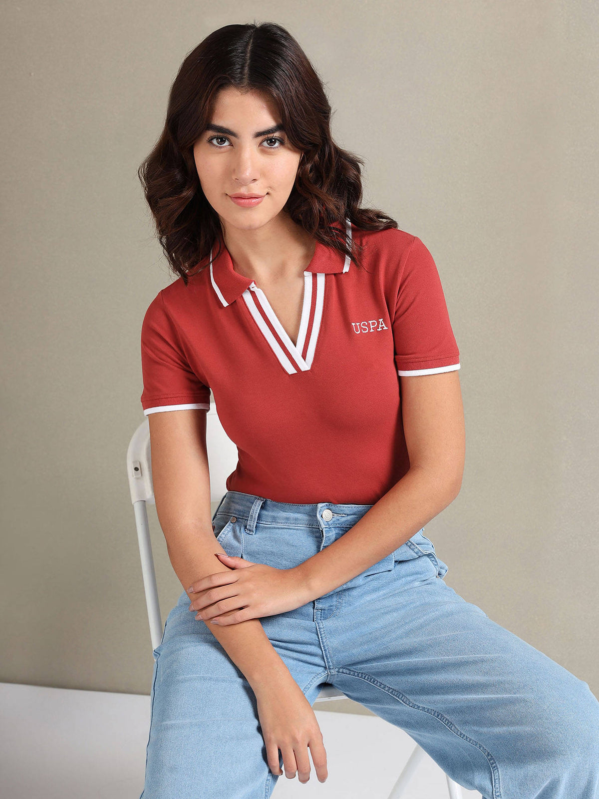 Open Placket Pique Polo T-Shirt | U89 - view 8