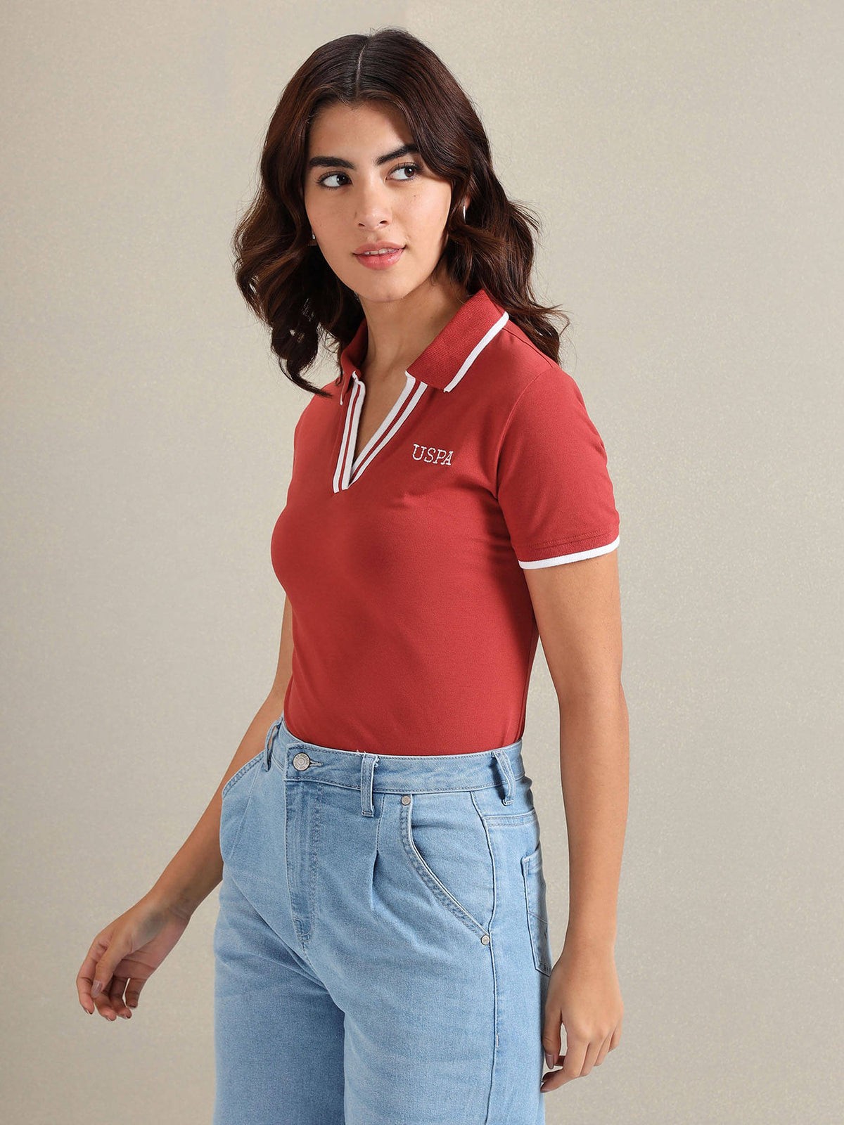 Tipped Collar Pique Polo T-shirt | PW43 - view 4