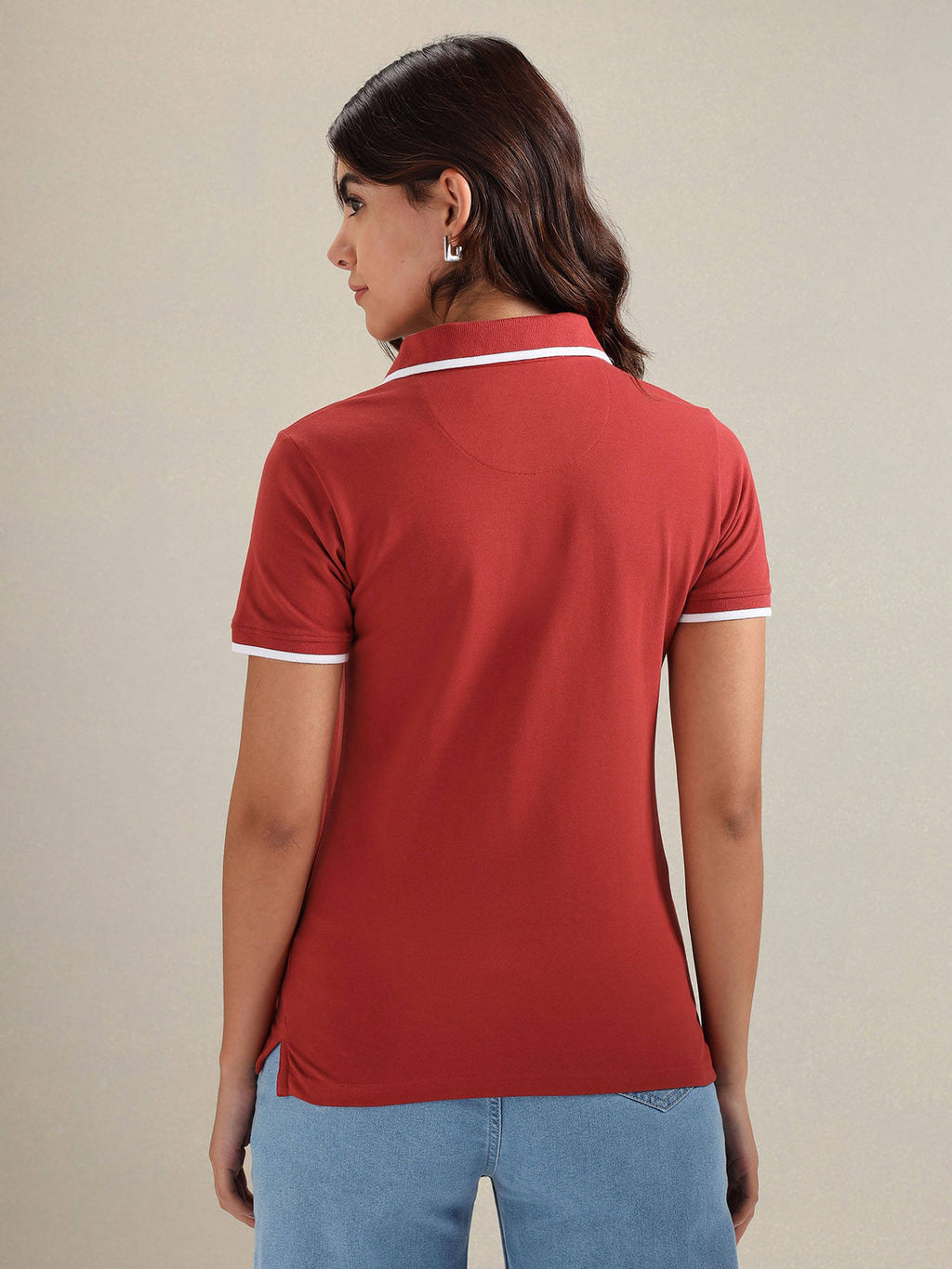 Tipped Collar Pique Polo T-shirt | PW43 - view 5
