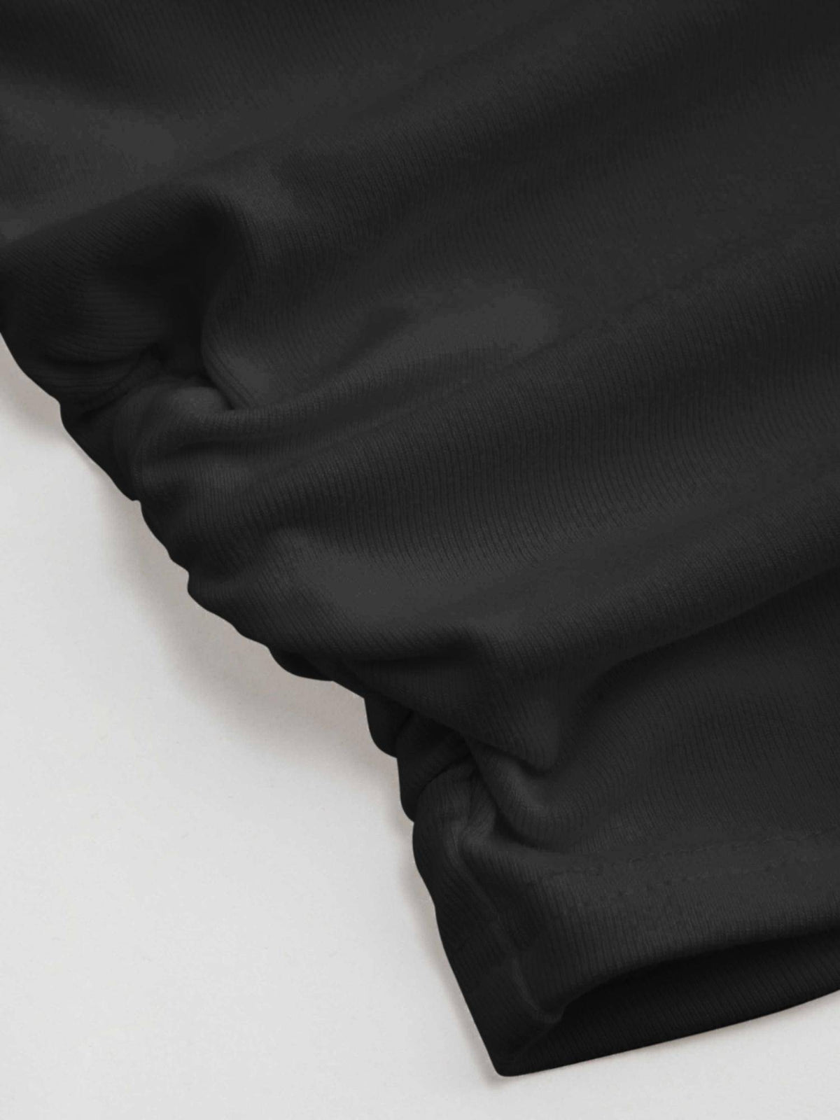 Boat Neck Ruched Solid Crop Tank Top | TT98 - view 19
