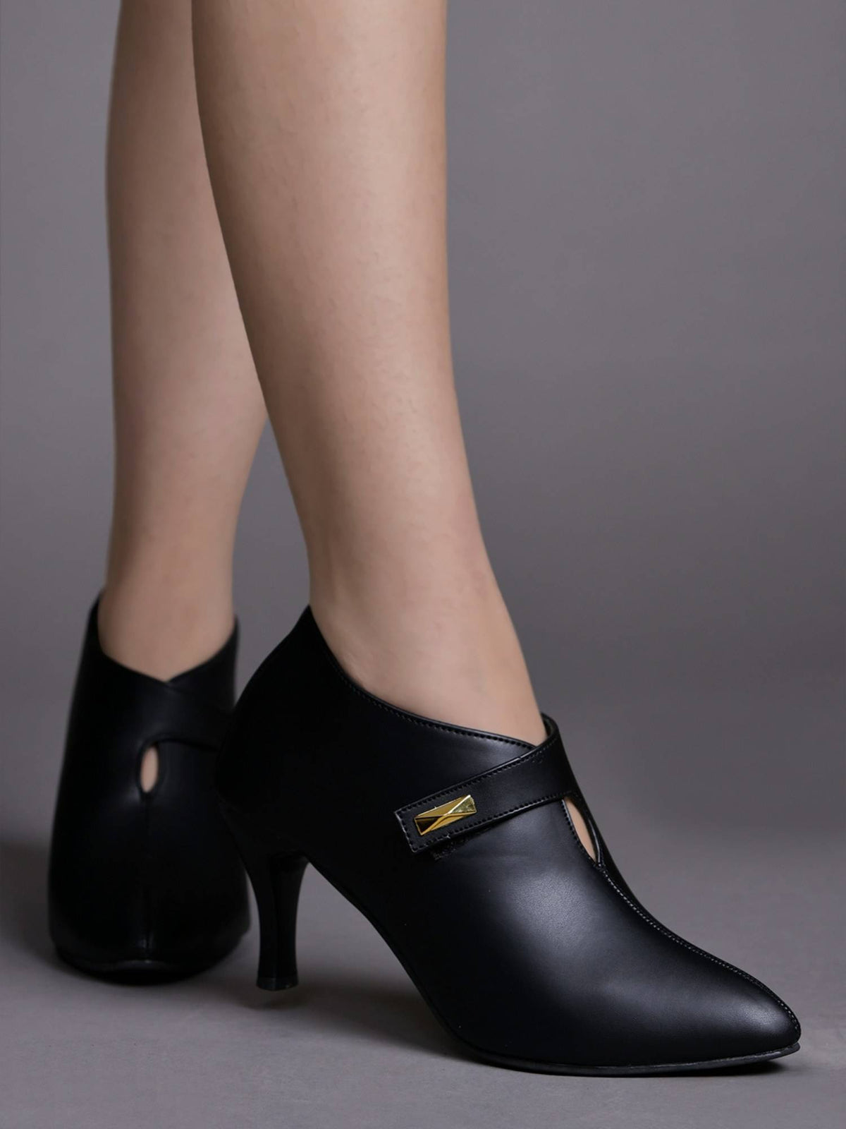 Pointed Toe Black Pumps for Women | H78 - view 1