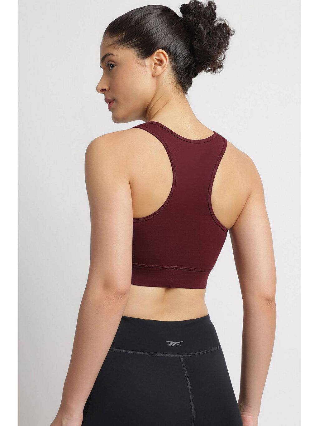 Women Maroon Printed Sports Bra | sb09 - view 3