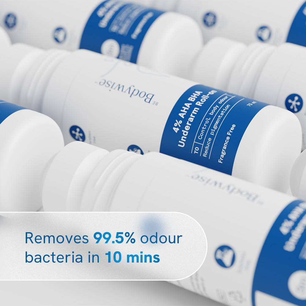 4% AHA BHA Fragrance Free Underarm Roll On - With 2% Lactic Acid & Alpha Arbutin | BWS9 - view 12