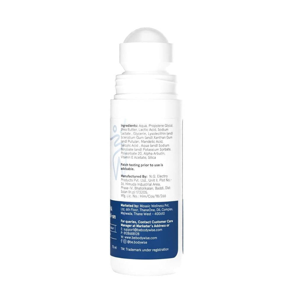 4% AHA BHA Fragrance Free Underarm Roll On - With 2% Lactic Acid & Alpha Arbutin | BWS9 - view 17