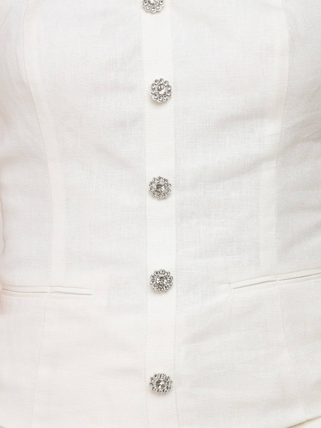Women White Corset Top | TT90 - view 9