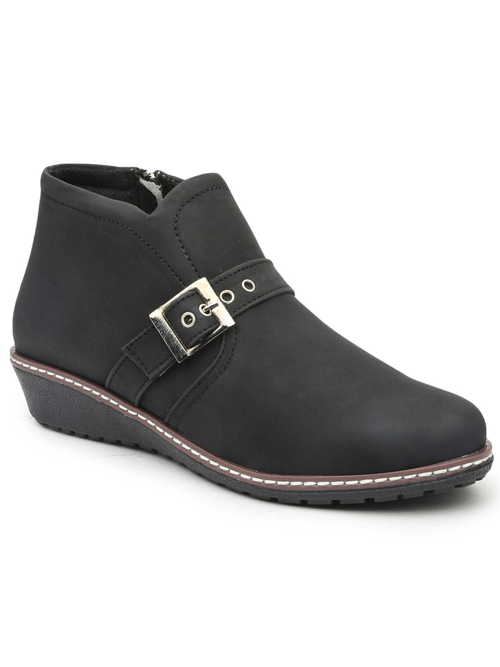 Solid Black Casual Boots | BT61 - view 1