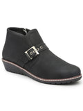 Solid Black Casual Boots | BT61 - view 1
