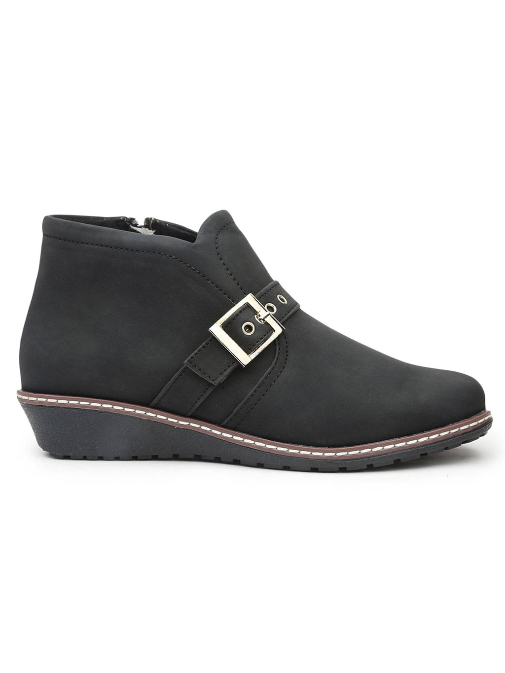 Solid Black Casual Boots | BT61 - view 2