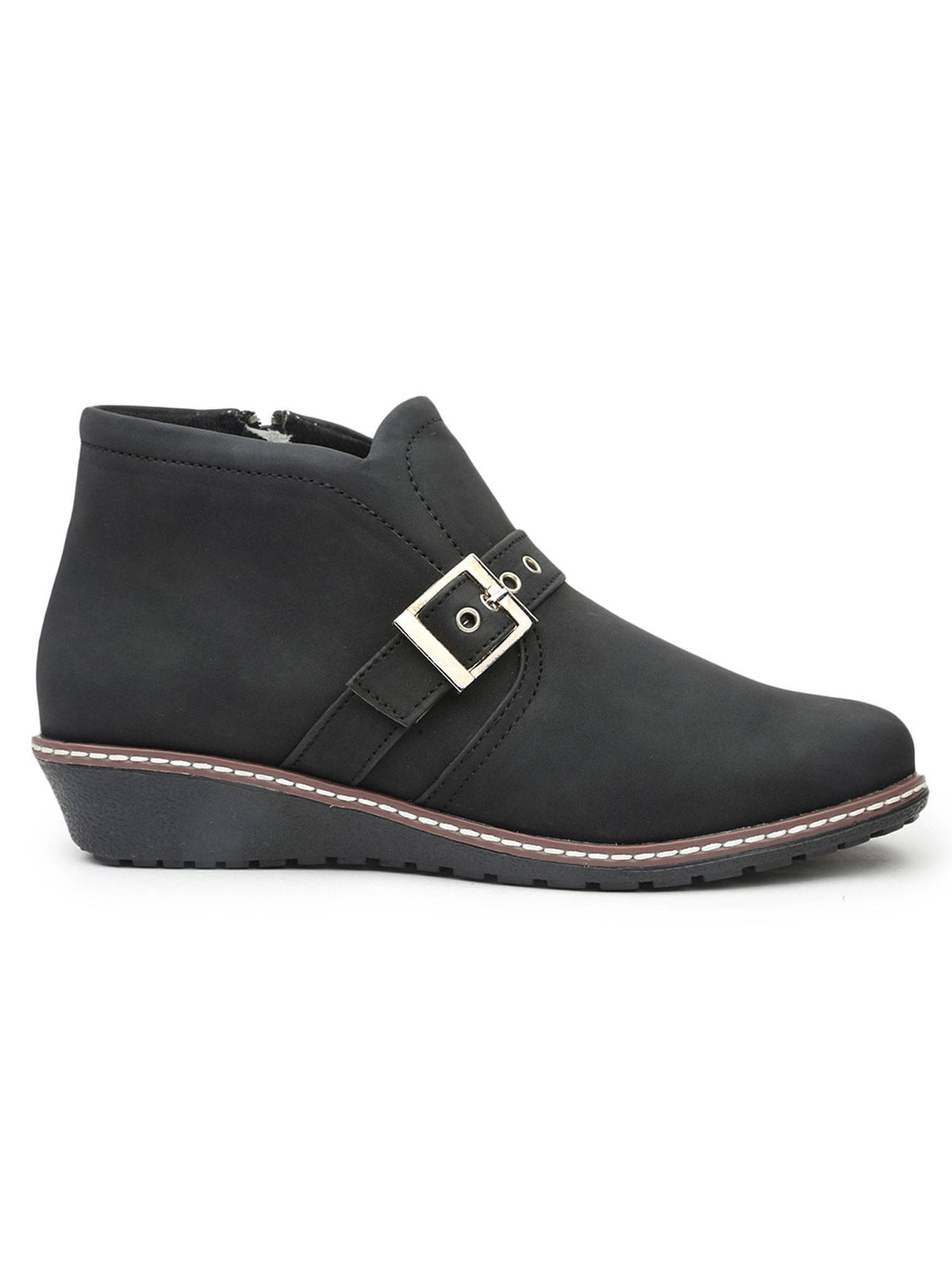 Solid Black Casual Boots | BT61 - view 2