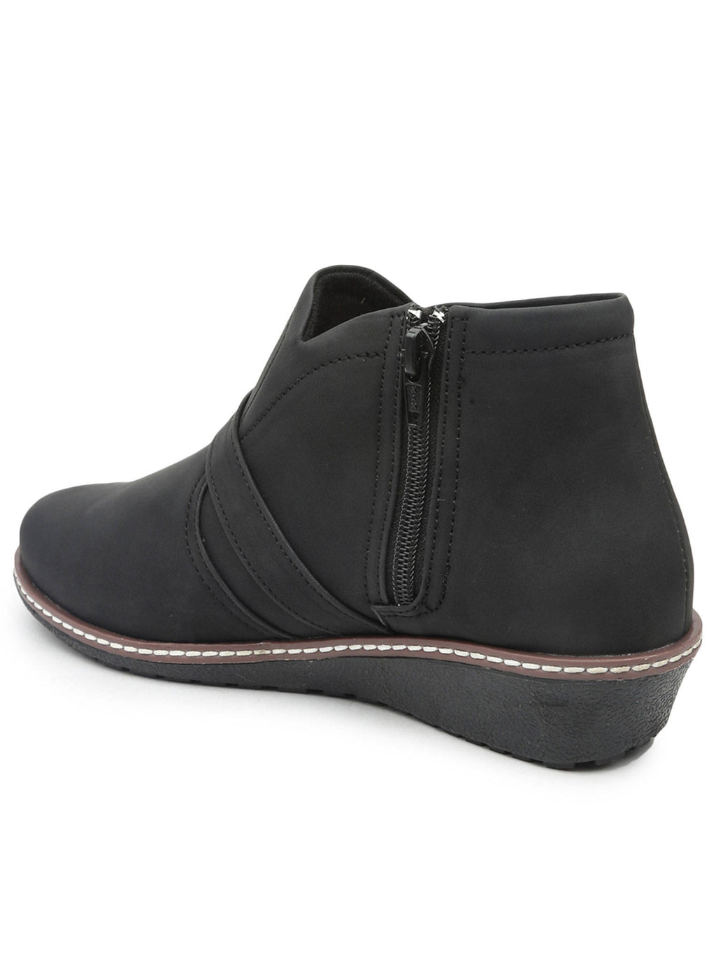 Solid Black Casual Boots | BT61 - view 3