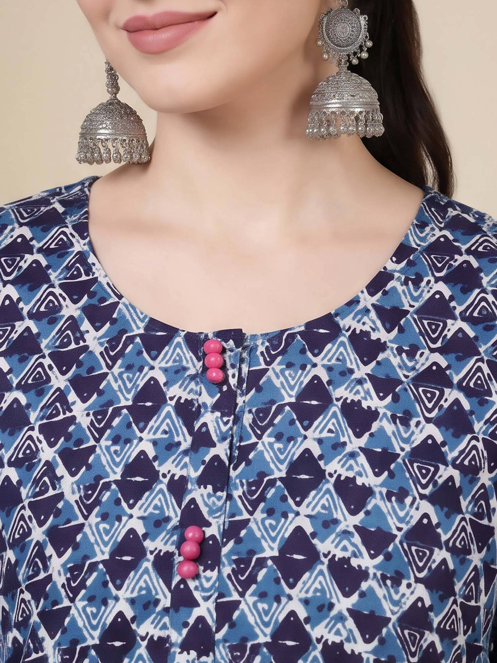 Women Print Pure Cotton Straight Kurta | U3S - view 10