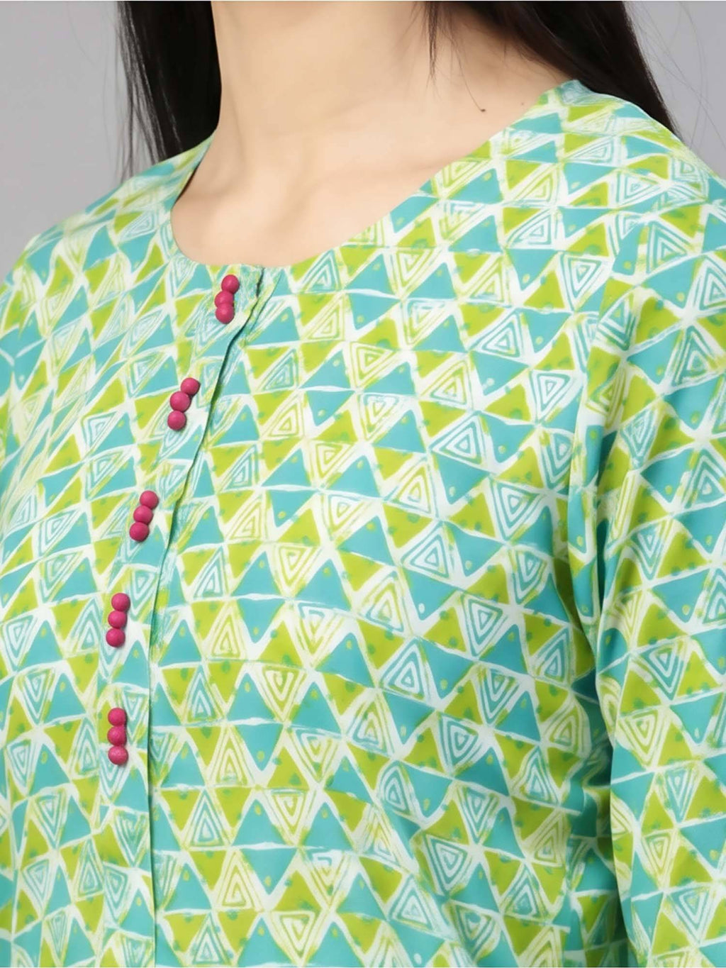 Women Print Pure Cotton Straight Kurta | FY93 - view 4