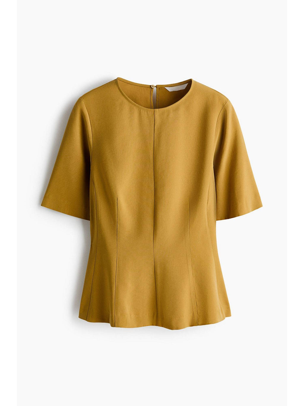 Women Yellow Peplum blouse | pt51 - view 4
