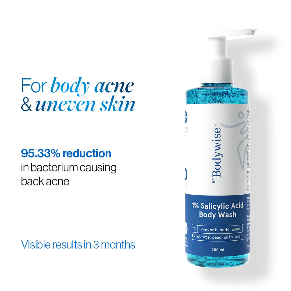 1% Salicylic Acid Body Wash, Treats Body Acne & Strawberry Skin - Exfoliating Shower Gel | BWS9 - view 9
