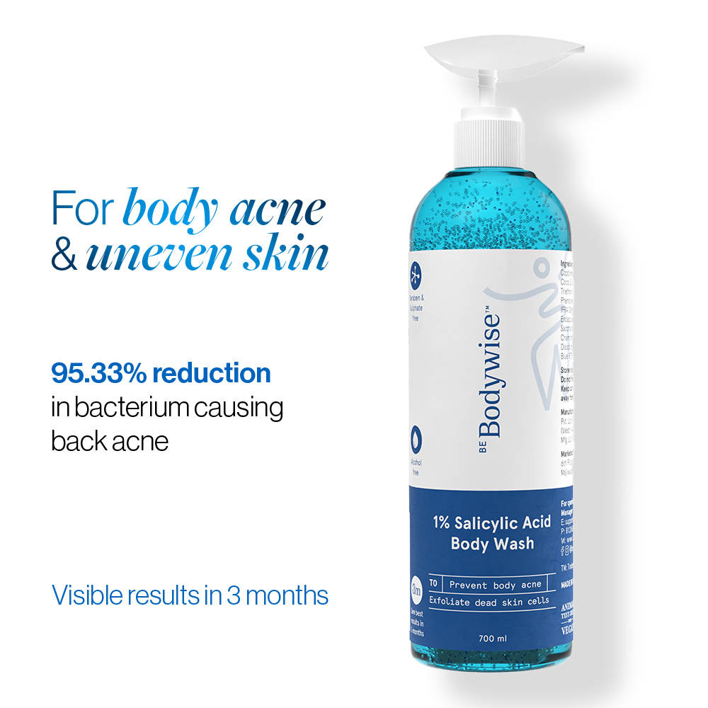 1% Salicylic Acid Body Wash, Treats Body Acne & Strawberry Skin - Exfoliating Shower Gel | BWS9 - view 29