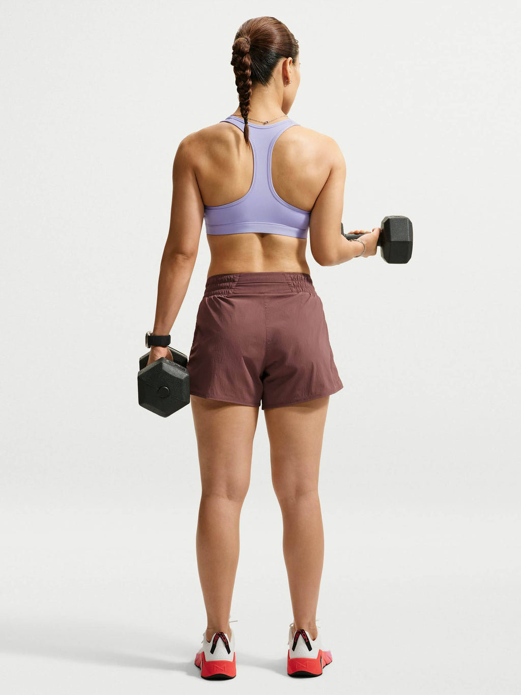 Sportswear Women Lavender Swoosh Medium Support Sports Bra | sb09 - view 2