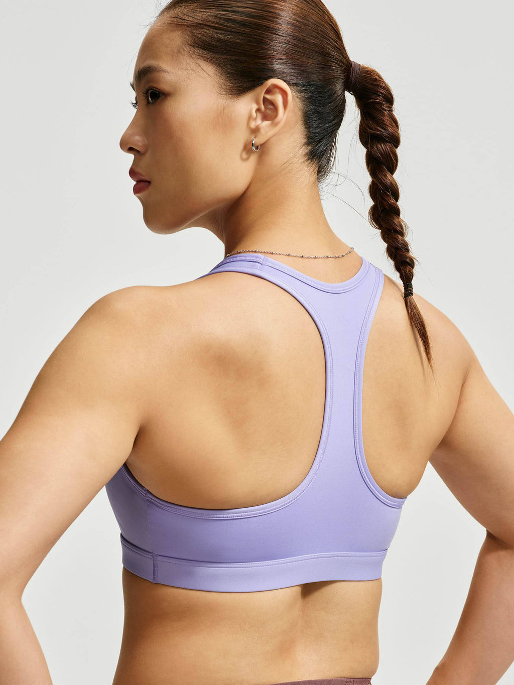 Sportswear Women Lavender Swoosh Medium Support Sports Bra | sb09 - view 4