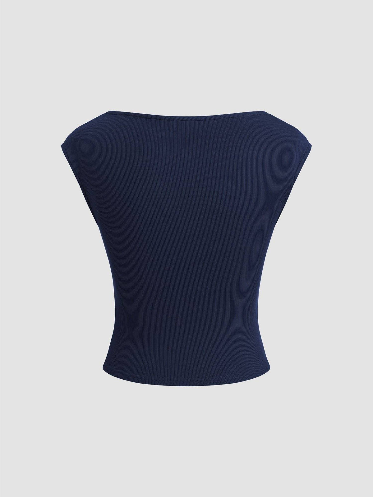 Boat Neck Solid Ruched Tank Top | TT98 - view 11