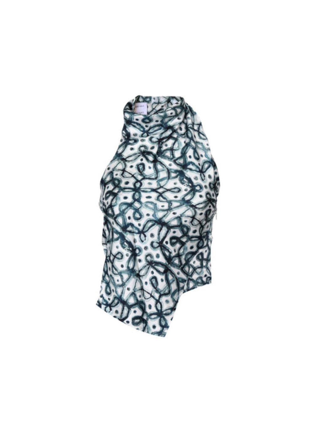 Water-Colour Kolam Draped Top | HT67 - view 4