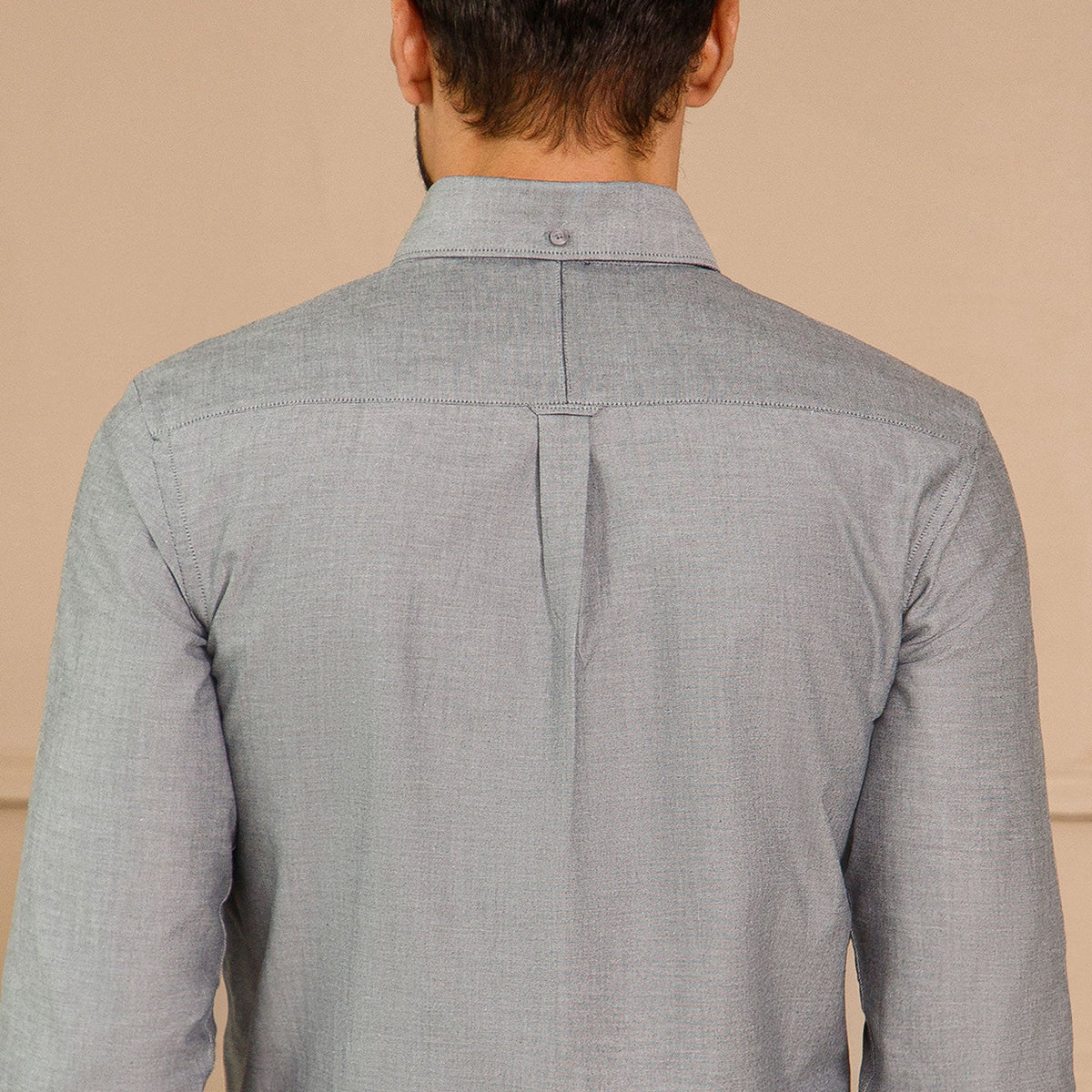 Regal Oxford Chambray shirt in Ash Grey