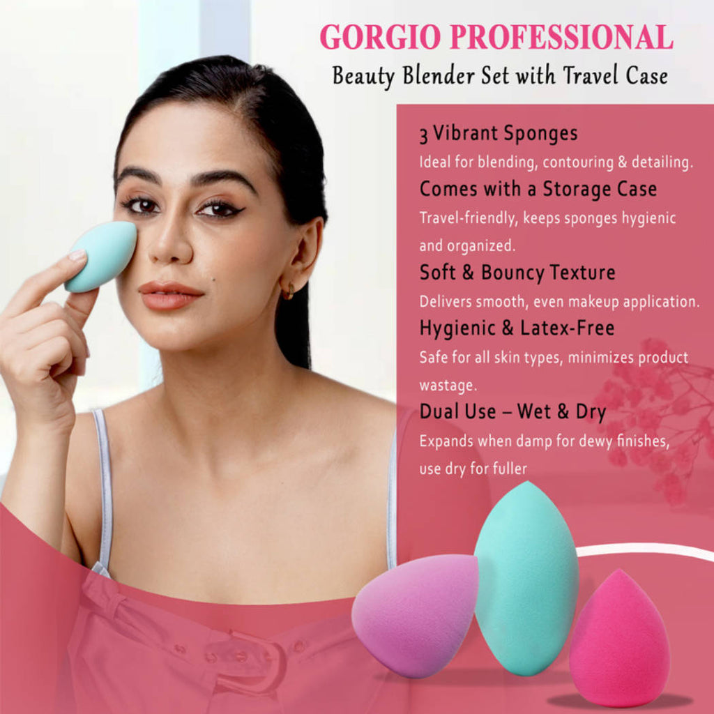 Blender Makeup Applicator Sponge, Puff-GPBC502-3pcs (Color Shape May Vary) | T32 - view 4