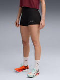 Black Solid Mid Waist Fitted Short - view 1
