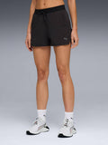 Black Solid Mid Waist Regular Short - view 1