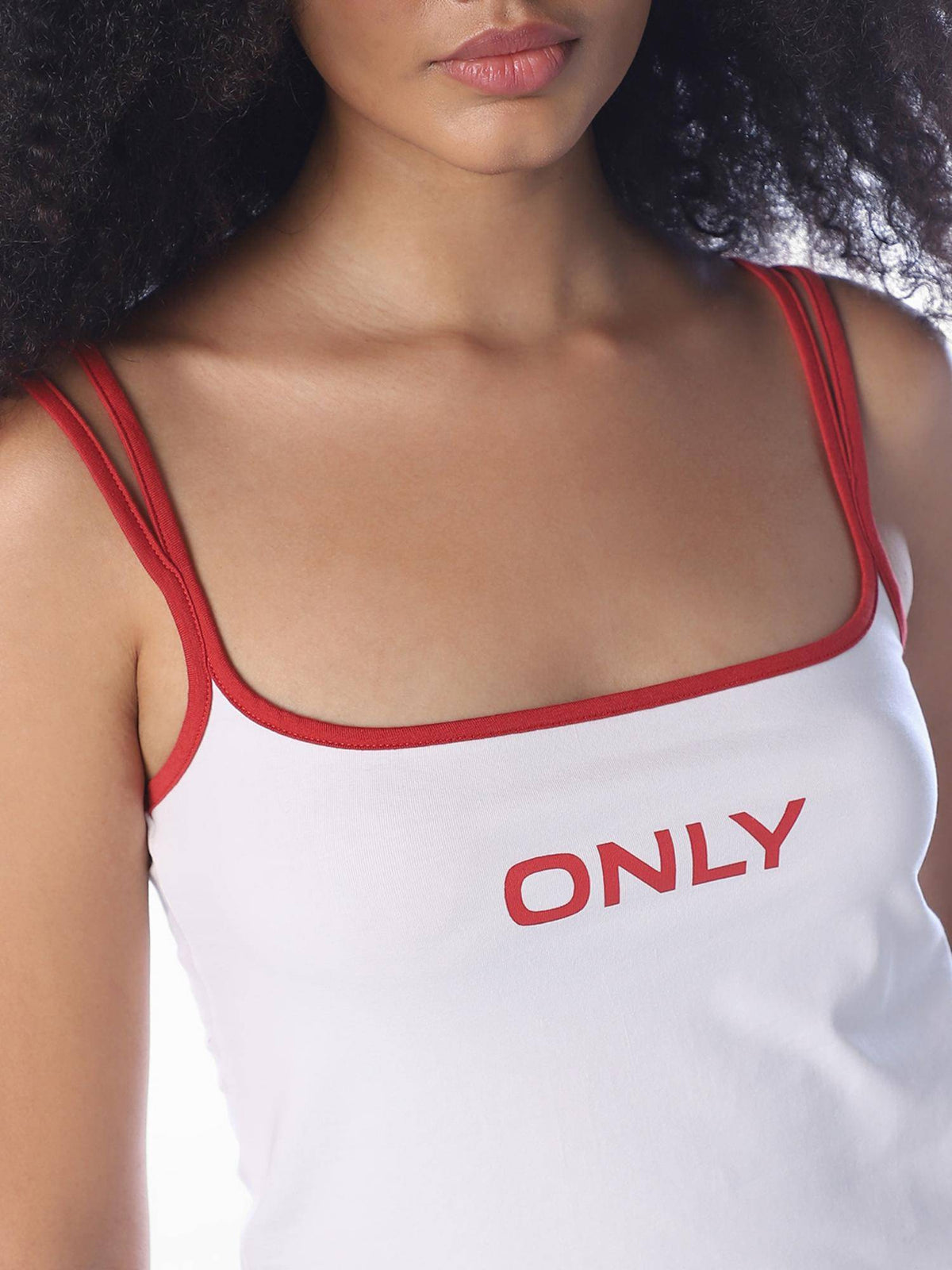 White Typography Casual Crop Top | O24 - view 5