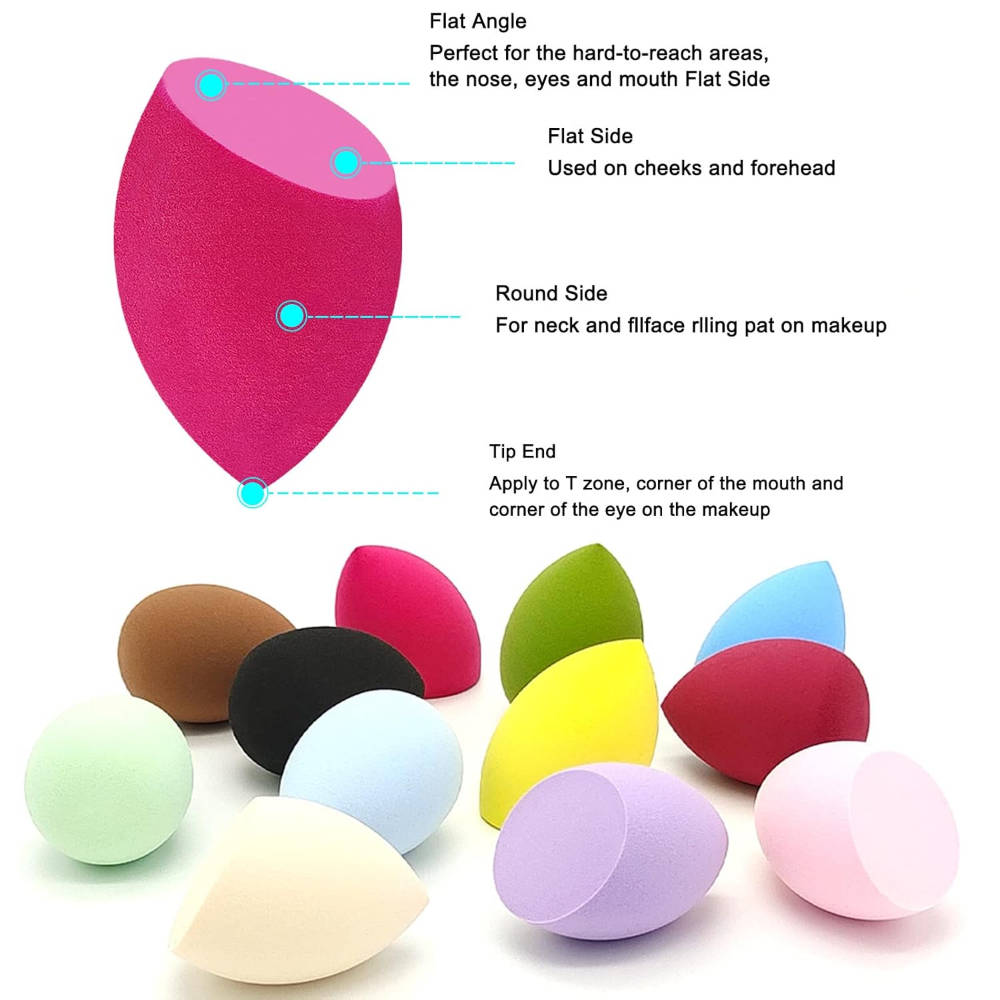 Makeup Sponge Set Multi-Color Foundation | T32 - view 4