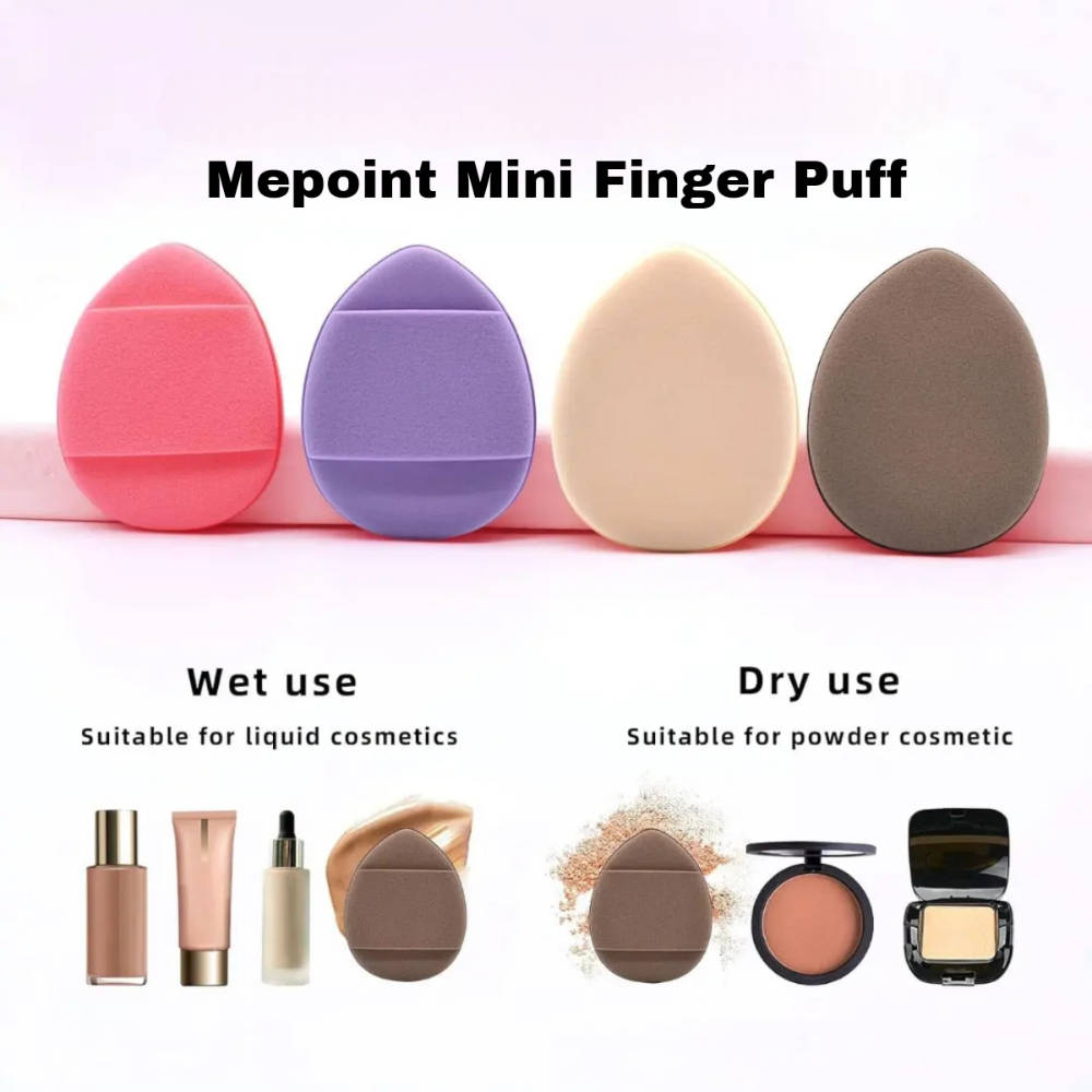 Mini Finger Puff Makeup Application Tools Color - Pack Of 3 | C83 - view 4