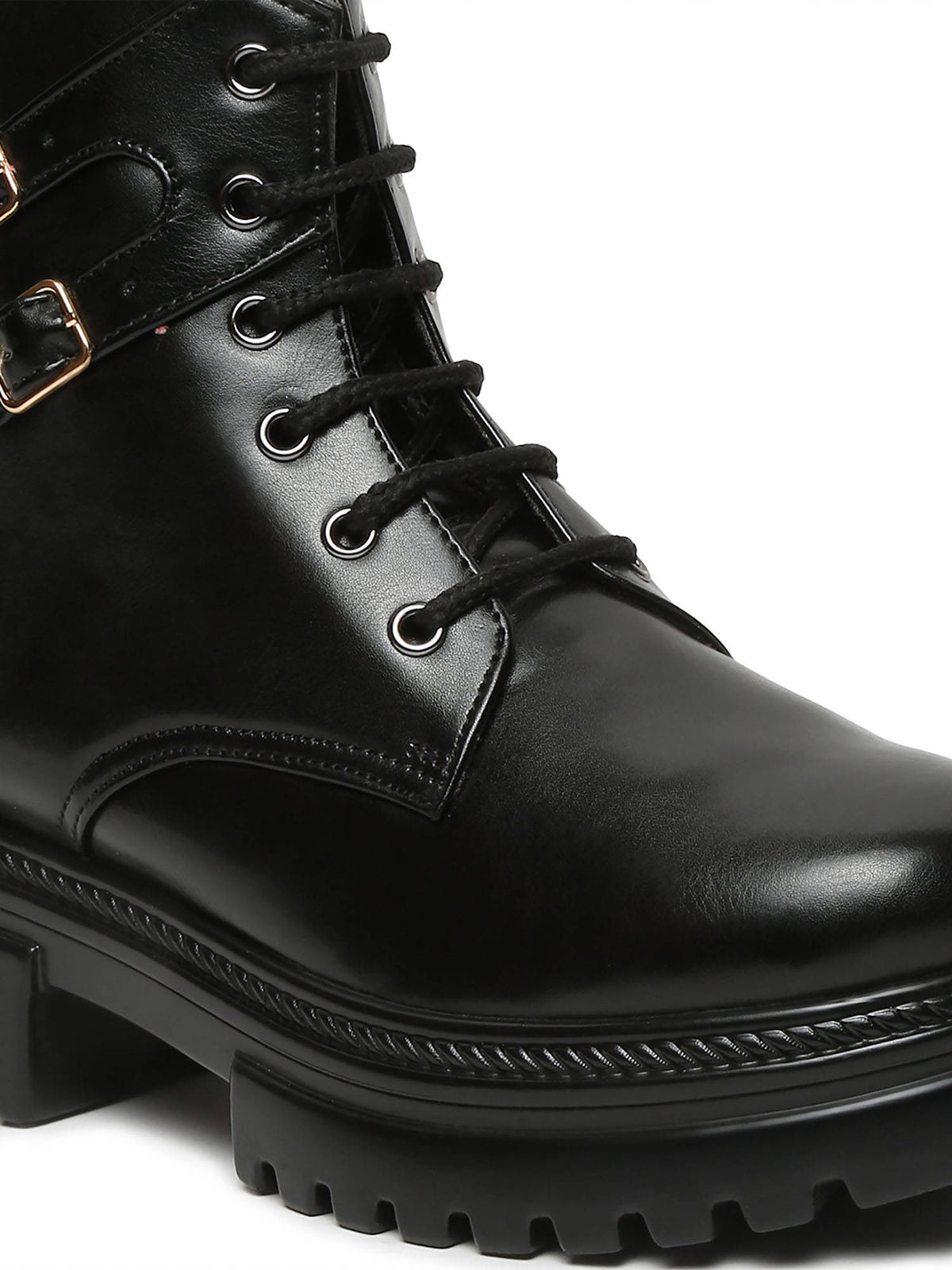 Solid Pink Brogues Boots | BT61 - view 18