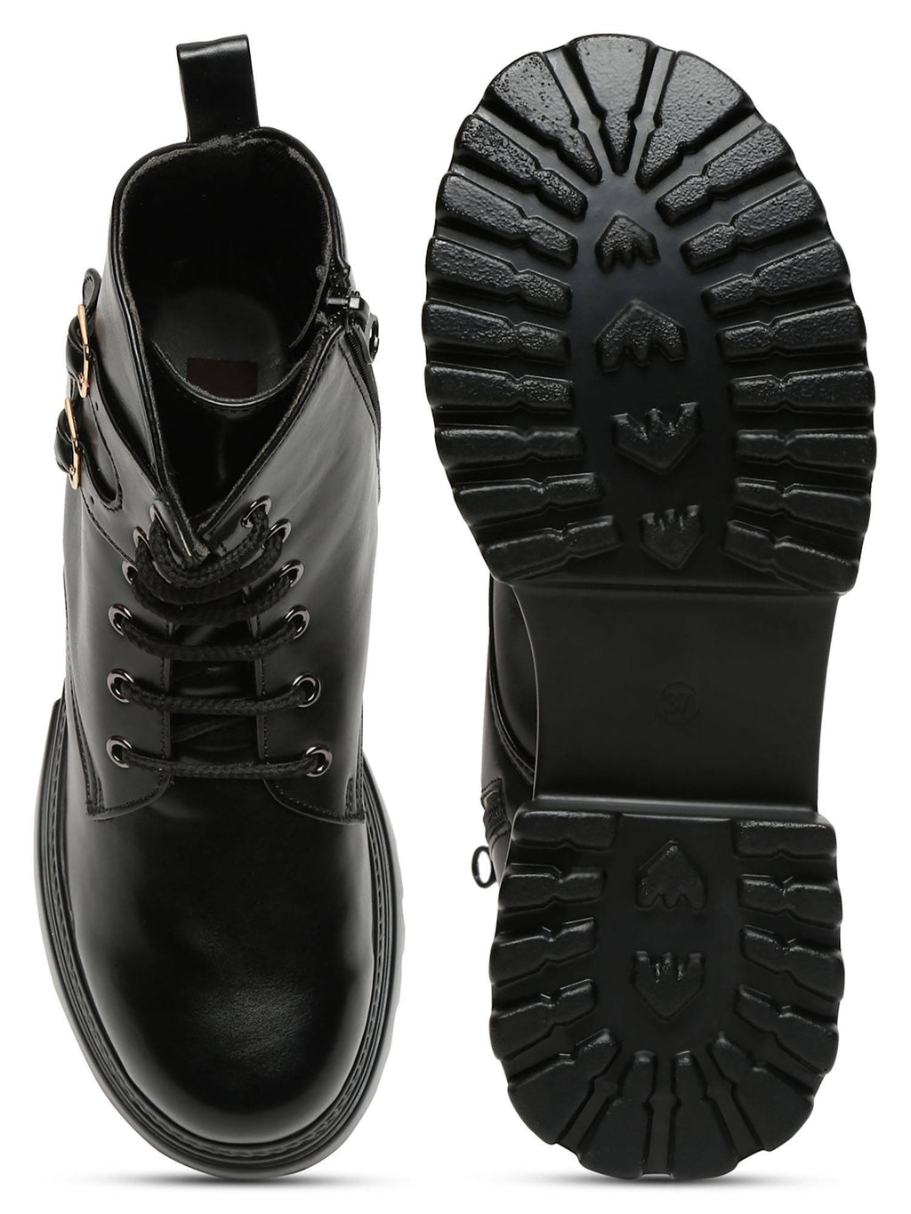Solid Pink Brogues Boots | BT61 - view 20