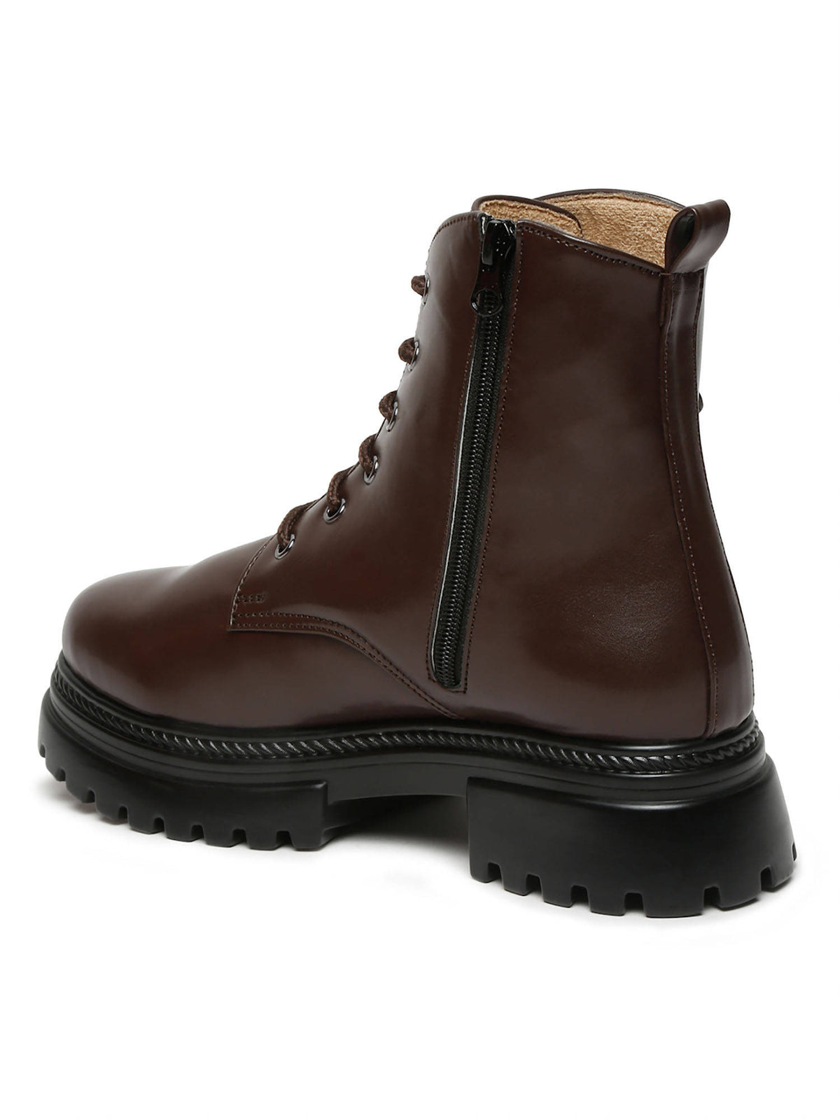 Solid Black Brogues Boots | BT61 - view 12