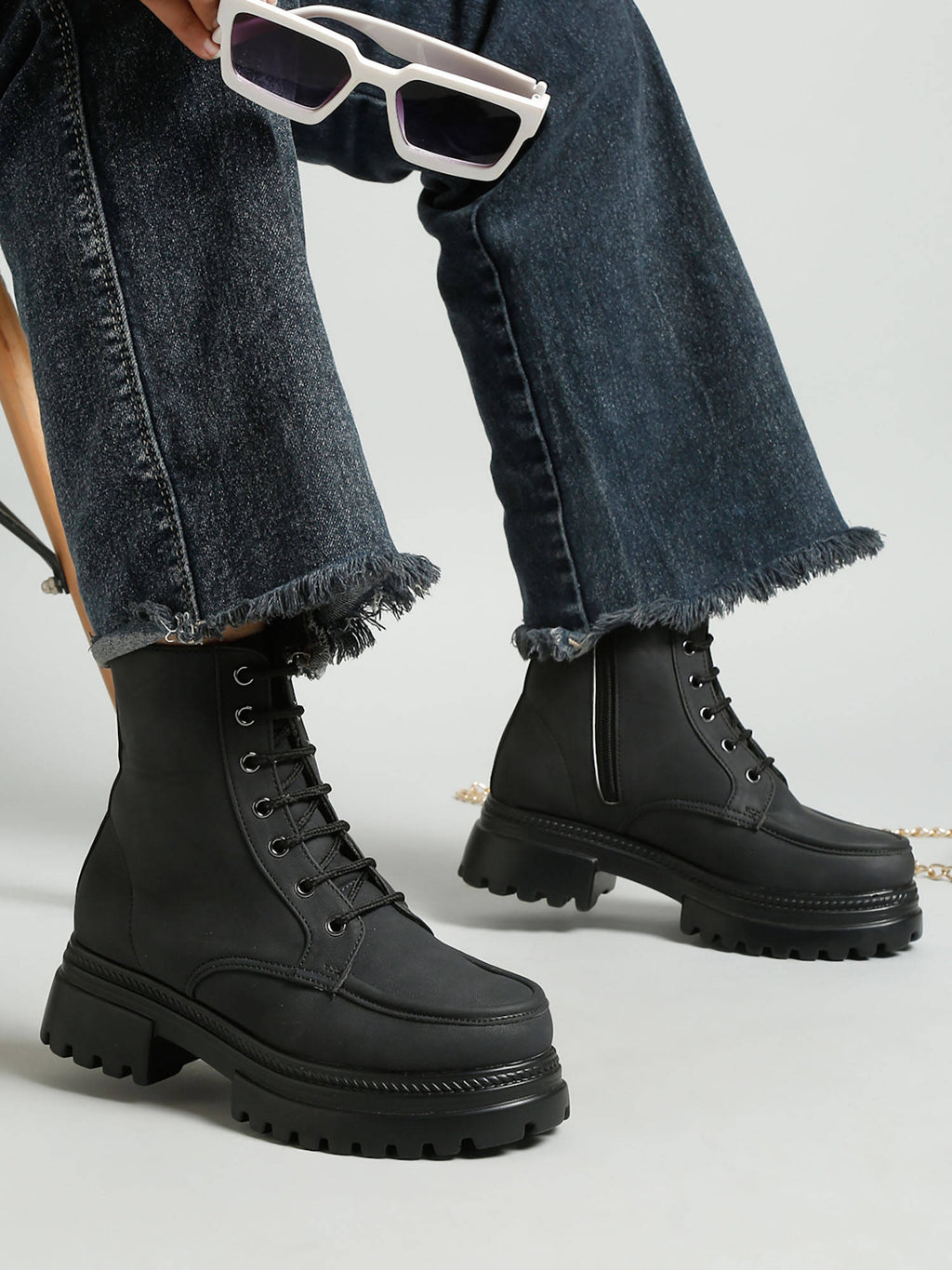 Brown Solid Brogue Boots | BT61 - view 27