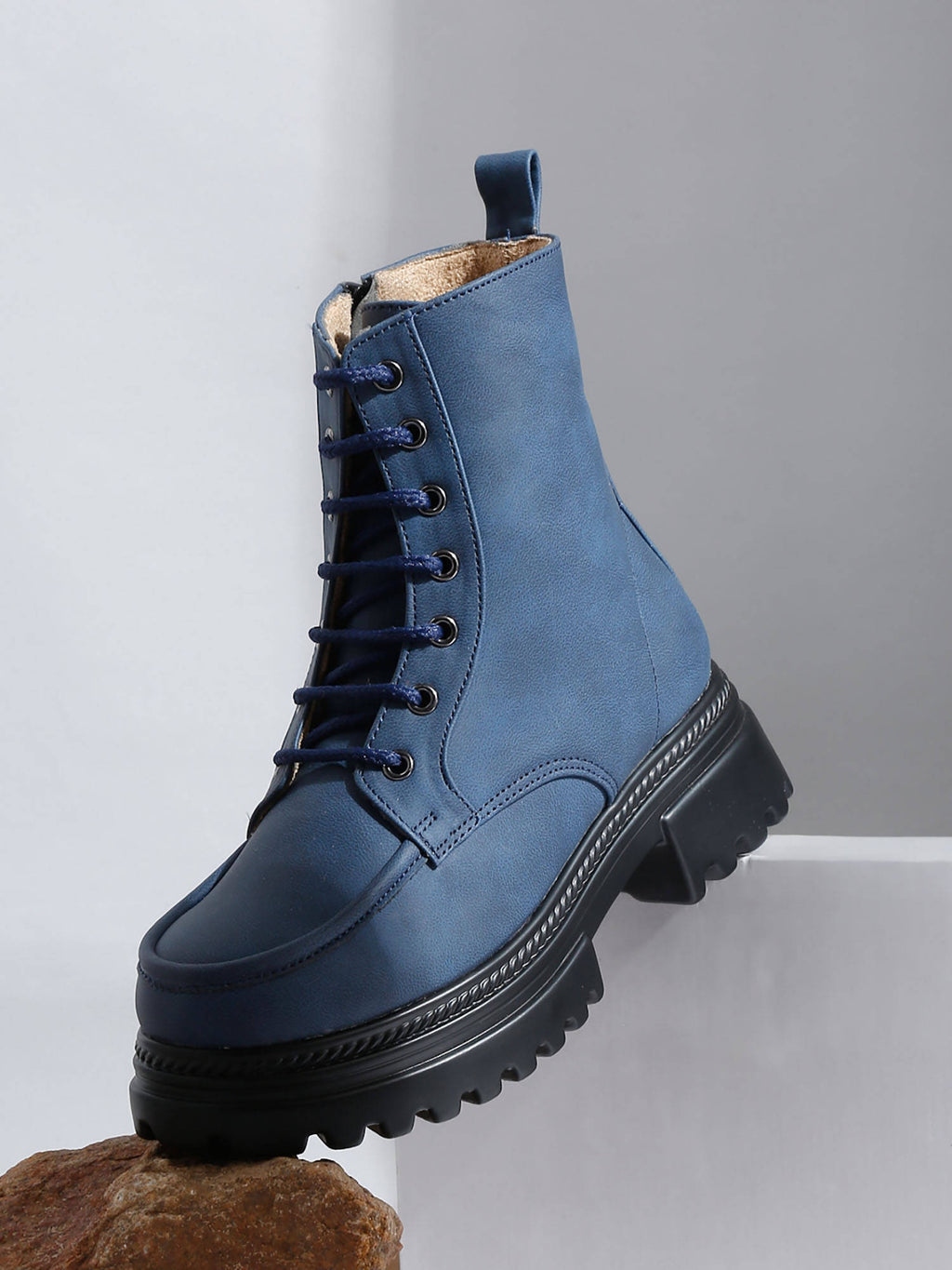 Brown Solid Brogue Boots | BT61 - view 8