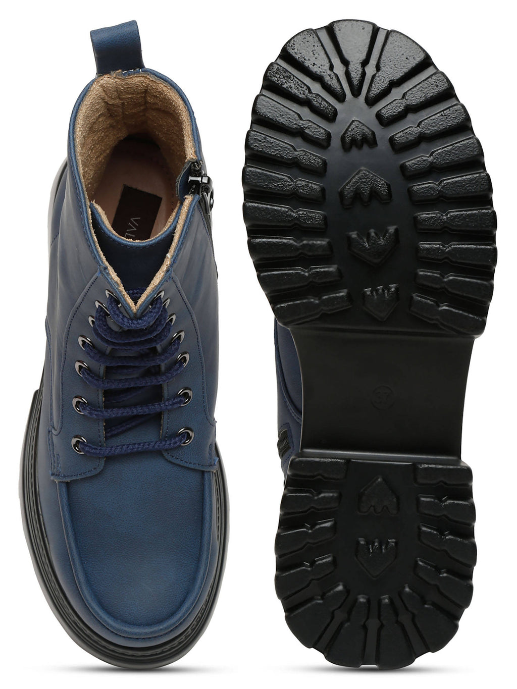 Cream Solid Brogue Boots | BT61 - view 13
