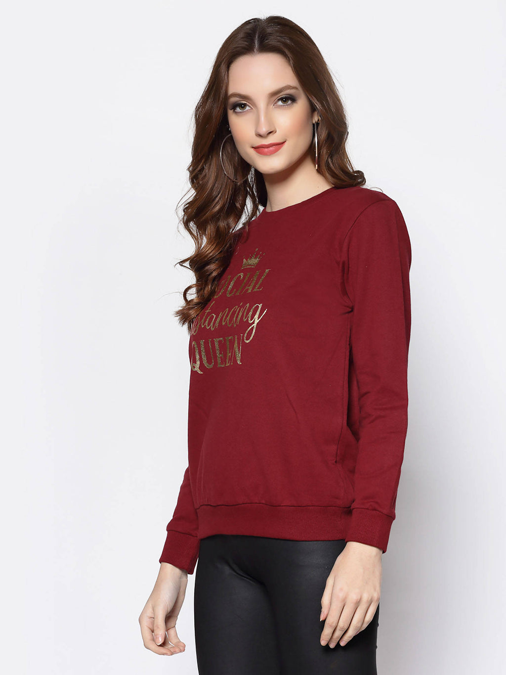 Pink Typography Printed Sweatshirt | SS90 - view 7