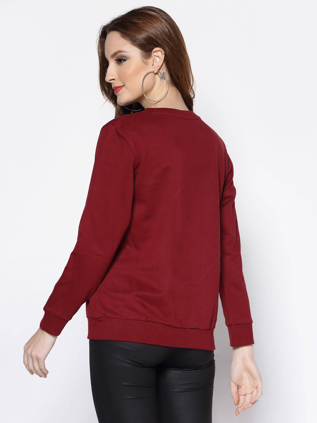 Pink Typography Printed Sweatshirt | SS90 - view 8