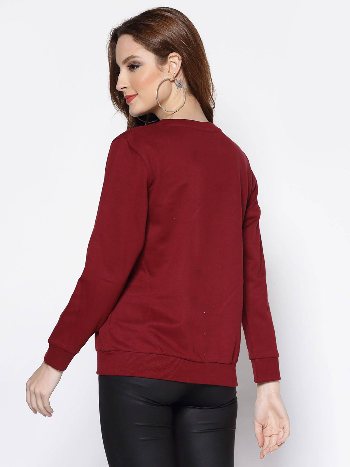 Pink Typography Printed Sweatshirt | SS90 - view 8