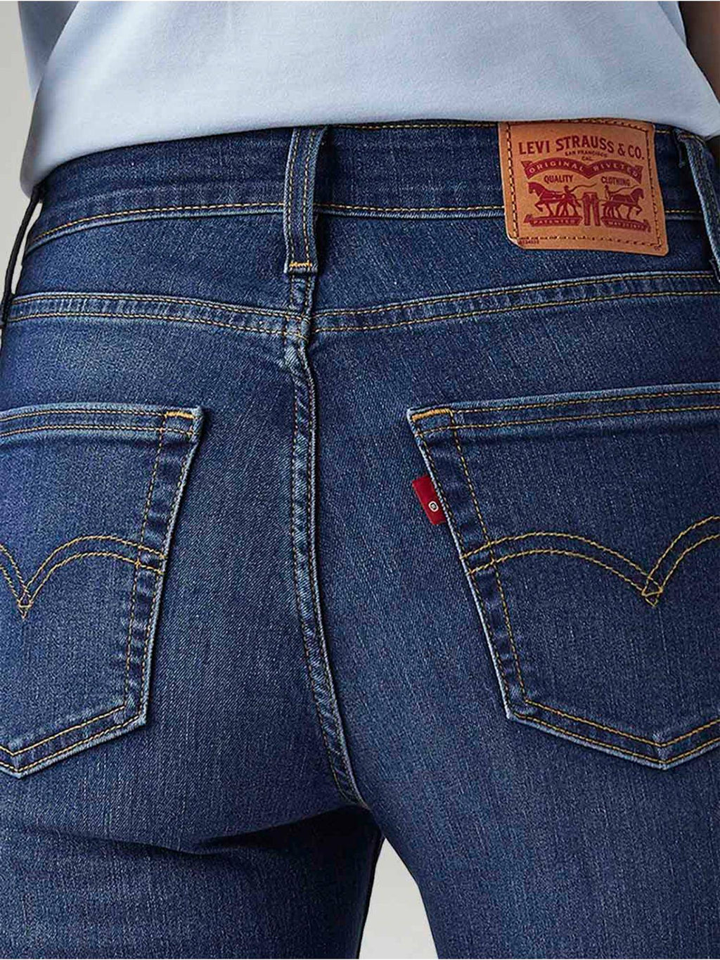 Blue Solid/Plain High Waist Jeans | BT10 - view 6