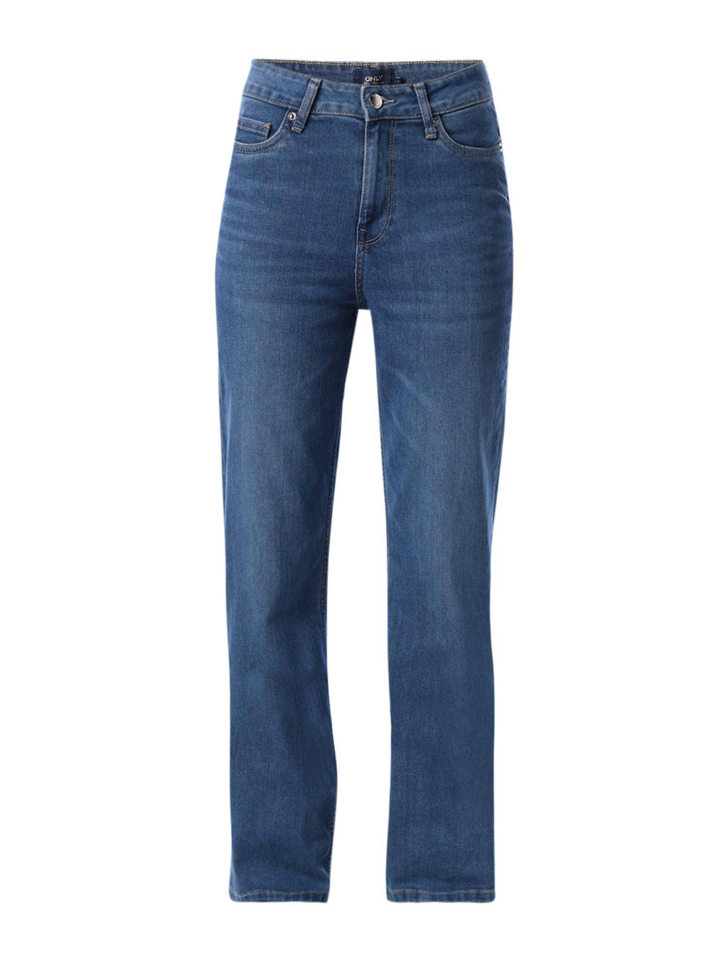 Blue Solid/Plain Mid Waist Jeans | ST23 - view 6